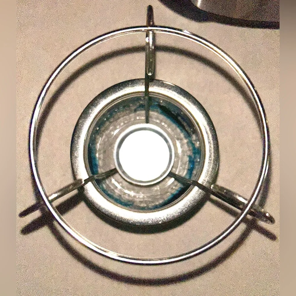 Nautical Sailboat Ocean Coastal Water Themed Crackle Glass 3-Pc Wax Warmer Set - Picture 4 of 6